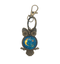 Image 1 of Owl Keyring ~ Turquoise 
