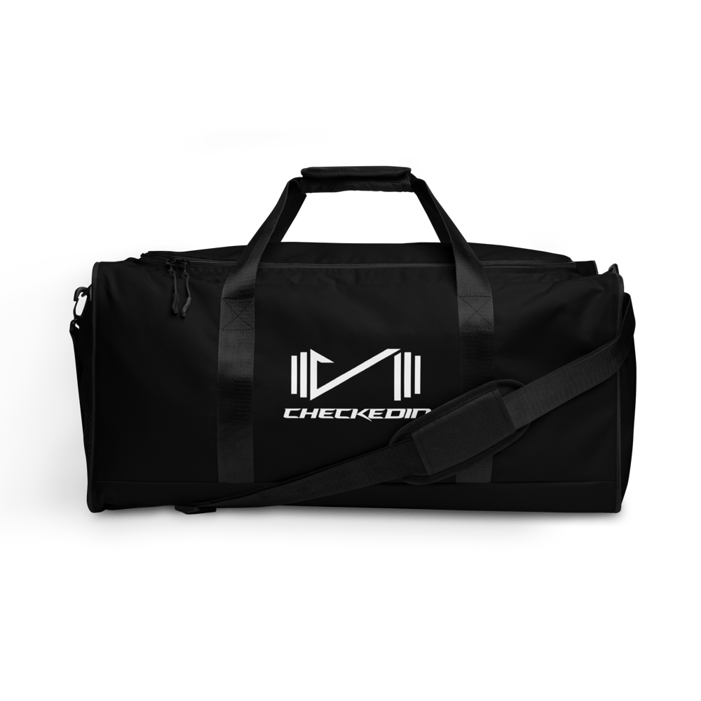 Image of "CHECKEDIN ELITE DUFFEL BAG" (OG Black)