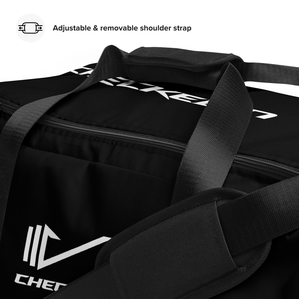 Image of "CHECKEDIN ELITE DUFFEL BAG" (OG Black)