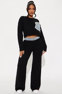 Image 2 of Black Luxe Knit Duo