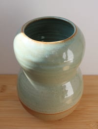 Image 3 of tall celadon wavy vase