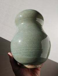 Image 4 of large wavy celadon vase