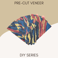 Image of "Molten Sunset" Pre-Cut Veneer 5-pack