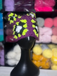 Image 1 of Granny Square Cat Ear Beanie