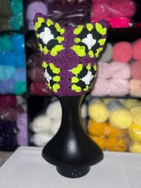 Image 3 of Granny Square Cat Ear Beanie