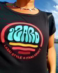 Image 4 of Women’s Black T-Shirt ‘Ura Bizitza Da!’