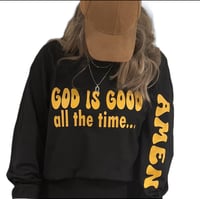 Image 1 of God is good all the time long sleeve tee