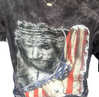 Jesus w/flag tee