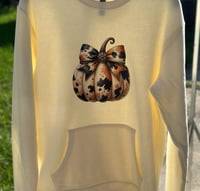 Pumpkin sweatshirt w/hoodie pockets (no hood)
