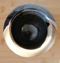 Image 5 of black and white swoop vase