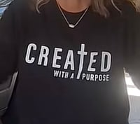 Created with a Purpose long sleeve tee