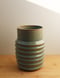 Image of medium ridged celadon vase
