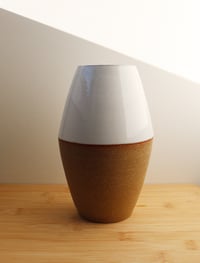 Image 1 of Tall angled vase, large