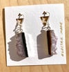 Druzy Amethyst Crystal Earrings