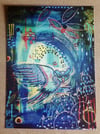 La Lechusa art by Sabrina Zarco / Oversized Postcard