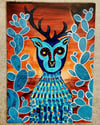 Desert Alebrije art by Sabrina Zarco / Oversized Postcard