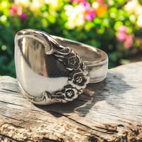 Image 3 of Wedding Bells by Rogers - Sterling Silver Spoon Ring