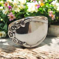 Image 1 of Wedding Bells by Rogers - Sterling Silver Spoon Ring