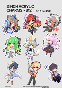 Image 13 of Grand Archive Champion Acrylic Charms