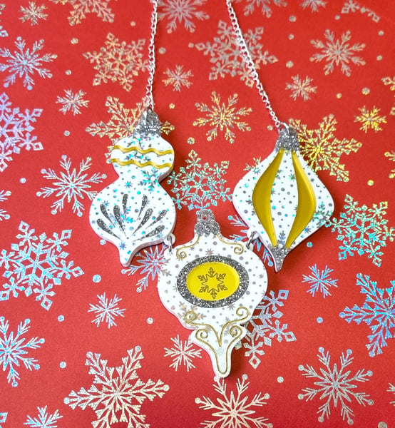 Image of Christmas ornaments necklace - LIMITED