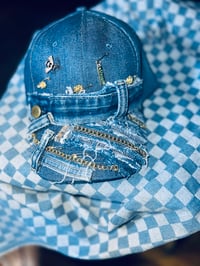 Image 3 of Denim Fitted Cap