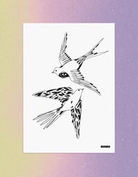 Image 1 of Grand print oiseaux 