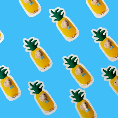 Image of pineapple man vinyl sticker