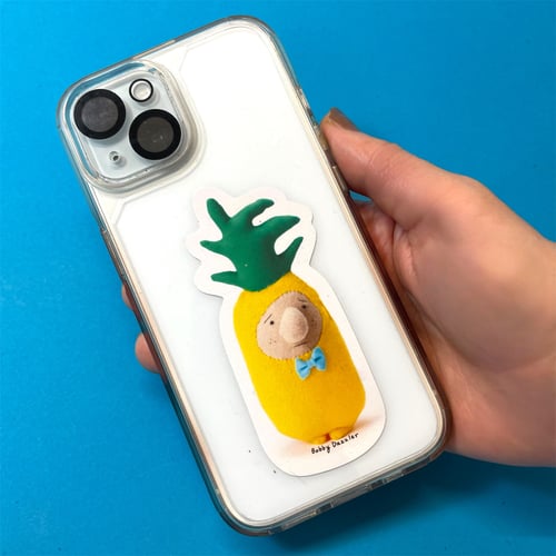 Image of pineapple man vinyl sticker