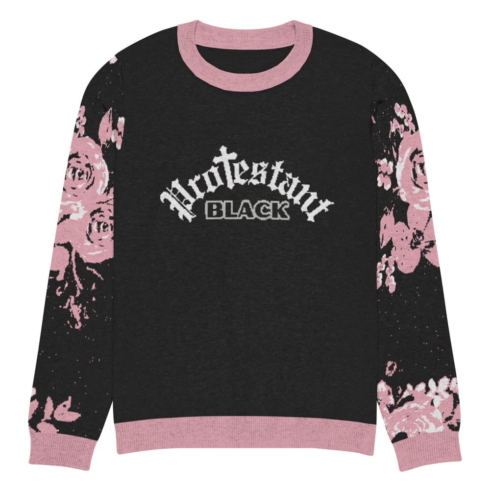 Image of Knitted crew neck sweater