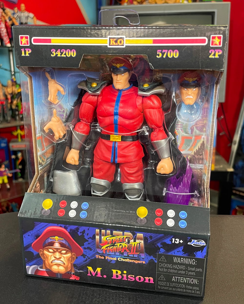 Ultra Street Fighter II M. Bison 6-Inch Action Figure by Jada Toys