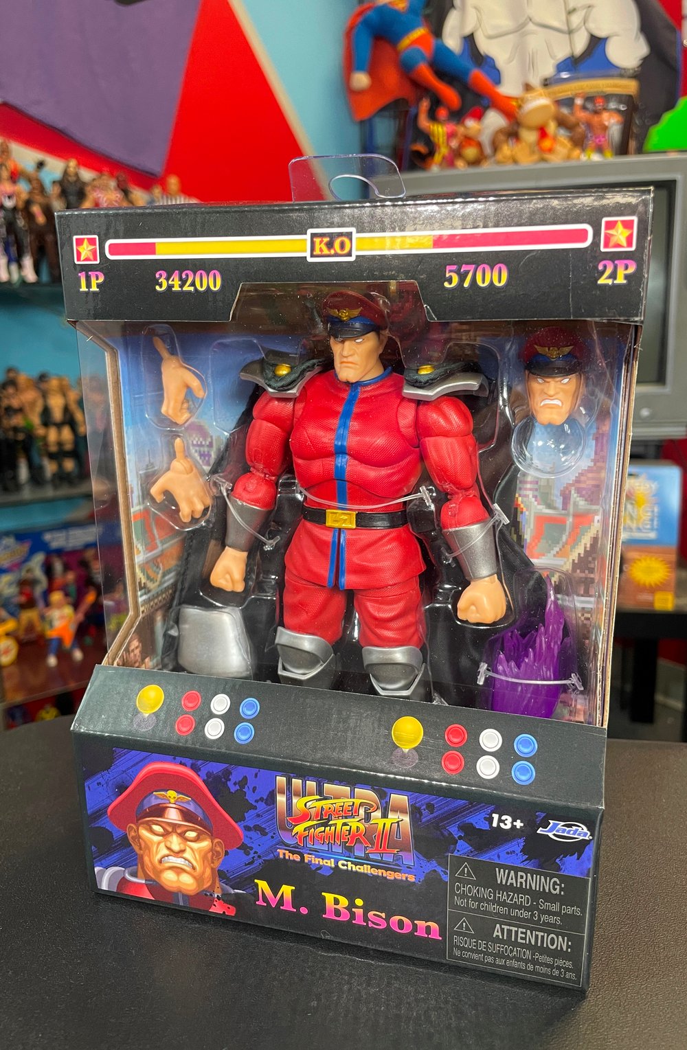 Ultra Street Fighter II M. Bison 6-Inch Action Figure by Jada Toys