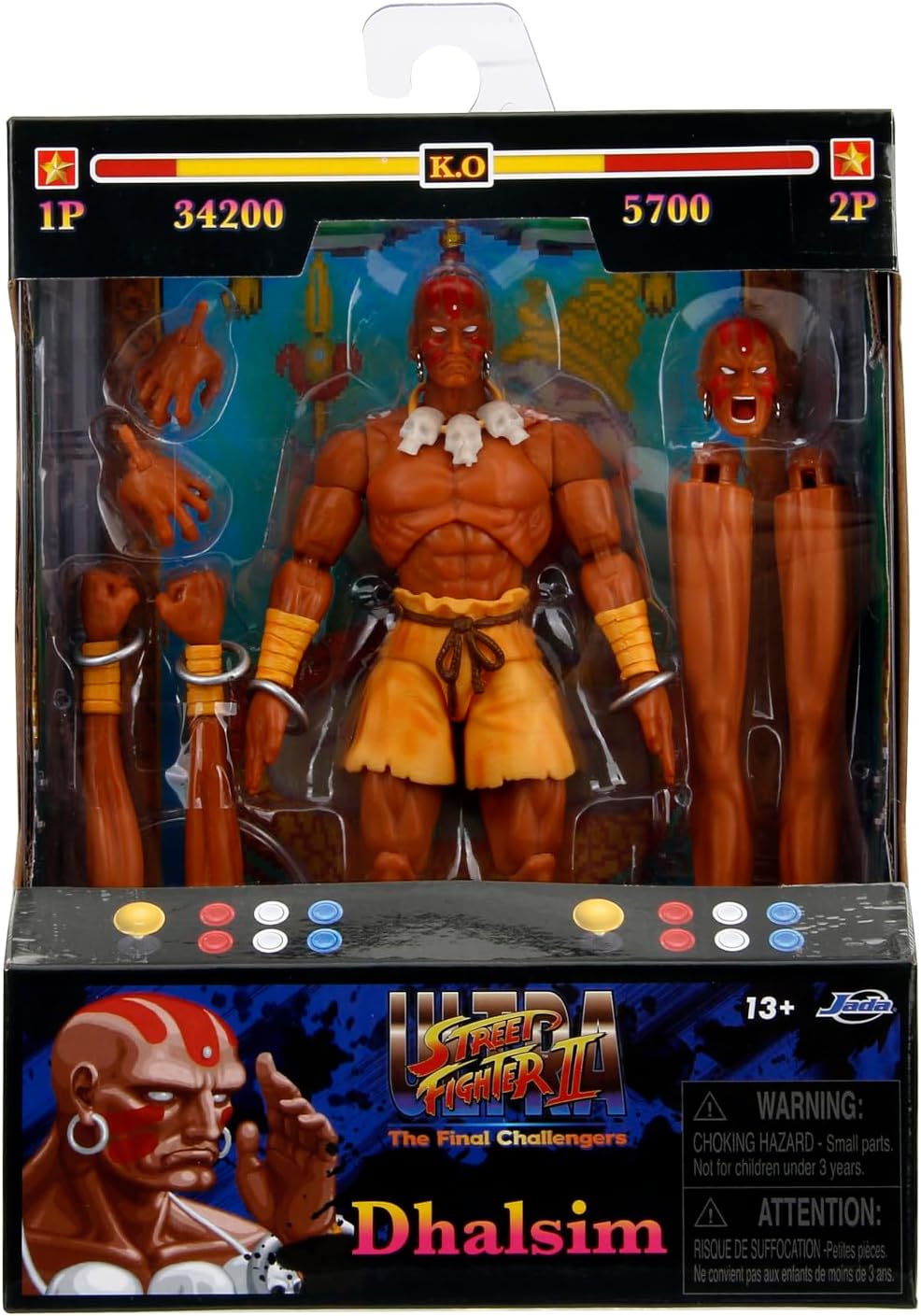  Ultra Street Fighter II DHALSIM 6-Inch Action Figure by Jada Toys