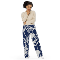 Image 6 of Royal Floral Wide-Leg Pants
