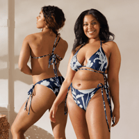 Image 14 of Royal Floral String Bikini UPF 50+