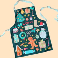 Image of Personalised Kids Christmas Apron