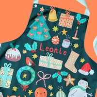 Image of Personalised Kids Christmas Apron