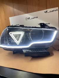 Image 3 of 11-14 charger triangle custom headlights 