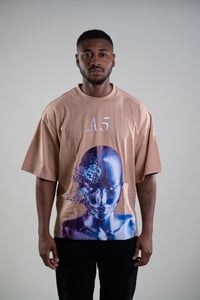 Image 3 of Split Free T-Shirt ( Beige )