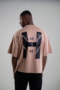 Image 4 of Split Free T-Shirt ( Beige )