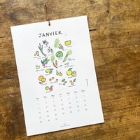 Image 1 of  Calendar 2025  "Vegetables & Fruits of the month" 