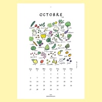 Image 4 of  Calendar 2025  "Vegetables & Fruits of the month" 