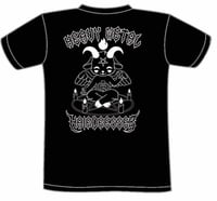 Image 3 of Cute as HELL - Heavy Metal Hairdresser t shirt 