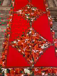Image 2 of Handmade Table Runner, Poinsettia's