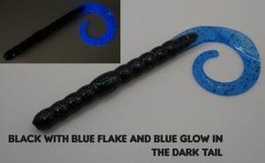 Image of 7.5" Curly Sue Worm (8pk) (Various Colors) Group 1