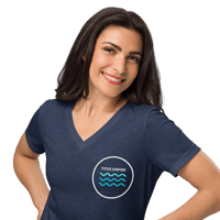 Image 6 of Women’s Tri-Tidal Relaxed V-Neck Tee