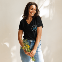 Image 4 of Women’s Tri-Tidal Relaxed V-Neck Tee