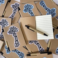 Image 1 of Give Yourself Time to Grow – Mini Notebook including mini ball-pen