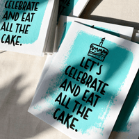 Let’s Celebrate… – mini greeting card