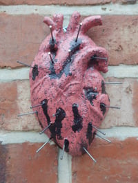 Image 1 of Crimson Cursed Heart Ceramic Wall Decor 