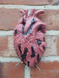 Image 2 of Crimson Cursed Heart Ceramic Wall Decor 